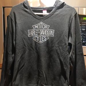 Women’s Lightweight hoodie.  Harley Davidson.  Very nice condition.